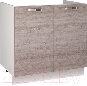 Шкаф под мойку Anrex Alesia 2D/80-F1 (серый/дуб анкона)