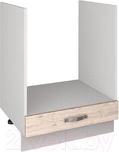 Шкаф под духовку Anrex Alesia 1S/60 F1 открытый (серый/сосна винтаж)