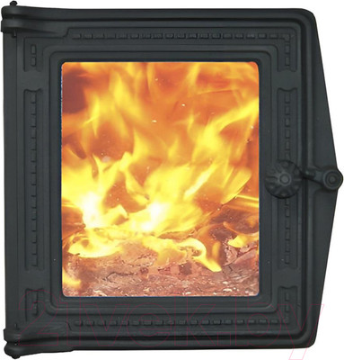 Дверца печная Литком ДТ-4С (Р) 25х28 (под стекло)