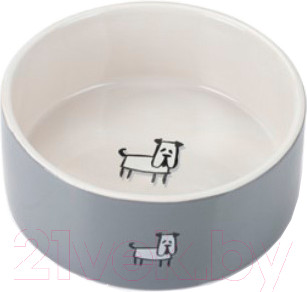 Миска для животных Beeztees Lou / 651522 (серый)