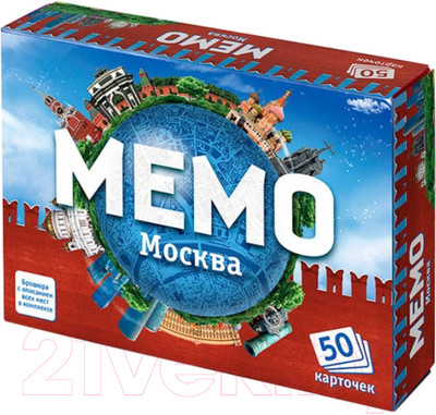 Настольная игра Нескучные игры Мемо Москва / 7205
