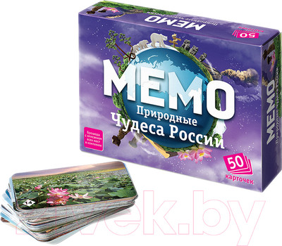 Настольная игра Нескучные игры Природные чудеса России Мемо / 7203