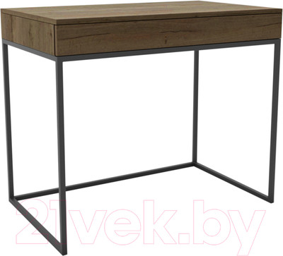 Консольный столик Hype Mebel Авелин 70x40 (черный/дуб галифакс олово)