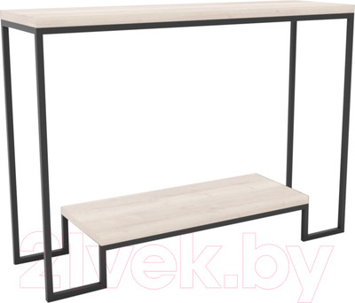 Консольный столик Hype Mebel Голд 100x35 (черный/древесина белая)