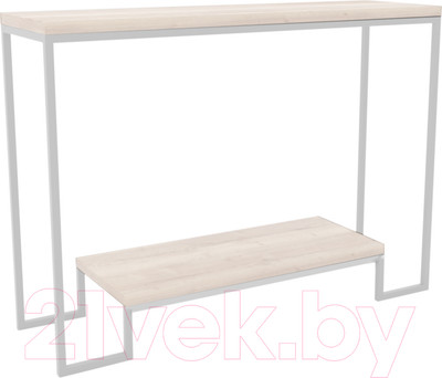 Консольный столик Hype Mebel Голд 100x35 (белый/древесина белая)