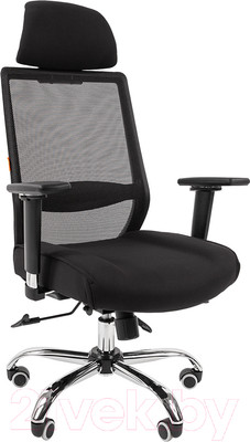 Кресло офисное Chairman 555 Lux (TW, черный)
