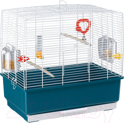 Клетка для птиц Ferplast Rekord 3 / 52009801 (белый/синий)