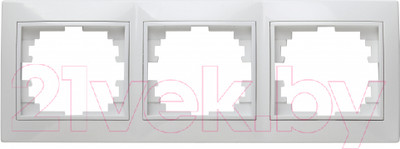 Рамка для выключателей и розеток INTRO Plano 1-503-01 / Б0027627 (белый)
