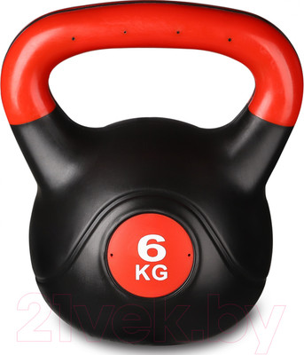 Гиря Indigo Sport IN125 (6кг, черный/красный)