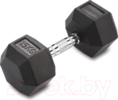 Гантель Indigo Sport IN124 (15кг, черный)