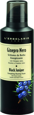 Пена для бритья L'Erbolario Черный можжевельник Энергизирующая (200мл)
