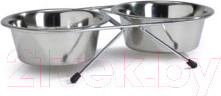 Набор мисок для животных Beeztees 653553 (серебристый)
