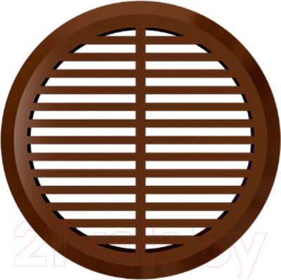 Решетка вентиляционная ERA 05ДП 1/4 с фланцем (коричневый)