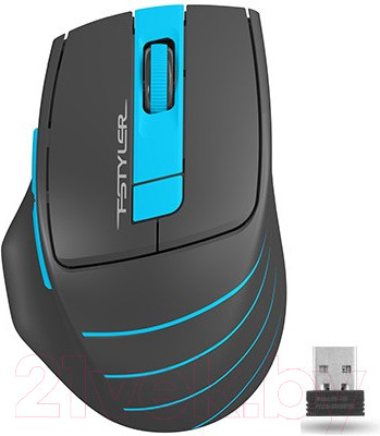 Мышь A4Tech Fstyler FG30 (серый/синий)