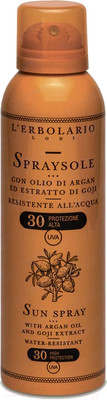 Спрей солнцезащитный L'Erbolario С аргановым маслом и экстрактом ягоды Годжи SPF30 (150мл)