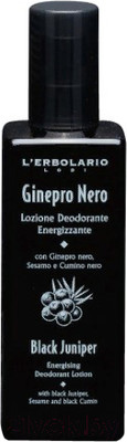 Дезодорант-спрей L'Erbolario Лосьон-дезодорант Черный можжевельник Энергизирующий (100мл)