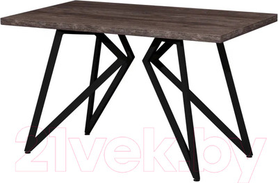 Обеденный стол Millwood Женева Л 160x80x75 (сосна пасадена/металл черный)