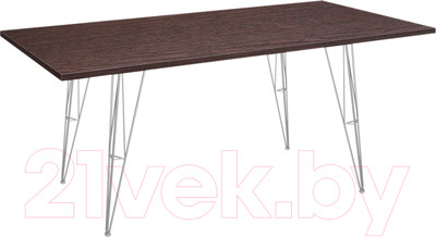 Обеденный стол Sheffilton SHT-TU10/120/80 ЛДСП (хром лак/венге)