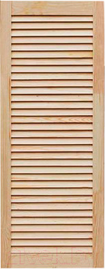 Дверца жалюзийная No Brand 20x494x1505мм (сорт А, хвоя)