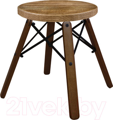 Табурет Sheffilton SHT-ST16/S70 (дуб брашированный/темный орех)