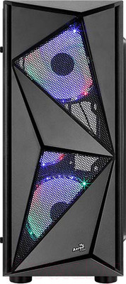 Корпус для компьютера AeroCool Glider / COSMO-G-BK-V1 (без БП, черный)