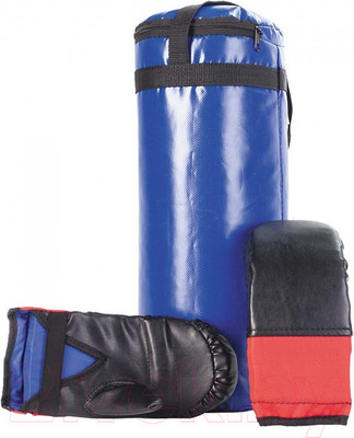 Набор для бокса детский Спортивные мастерские SM-110 (синий)