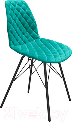 Стул Sheffilton SHT-ST29-С12/S37 (голубая лагуна/черный муар)
