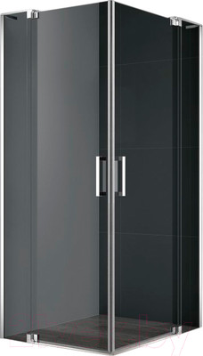 Душевой уголок Cezares SLIDER-AH-2-90/100-100/110-GRIGIO-Cr