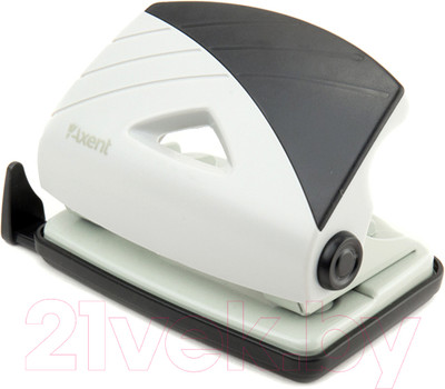 Дырокол Axent Duoton / 3716-89 (серый/черный)