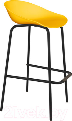 Стул барный Sheffilton SHT-ST19/S29 (желтый/черный муар)