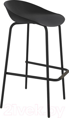Стул барный Sheffilton SHT-ST19/S29 (черный/черный муар)