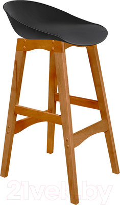 Стул барный Sheffilton SHT-ST19/S65 (черный/светлый орех)