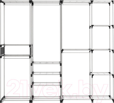 Вешалка для одежды Sheffilton SHT-WR125 (черный/хром лак)