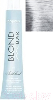 Крем-краска для волос Kapous Blond Bar с экстрактом жемчуга 1012 (пепельный перламутровый)