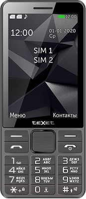 Мобильный телефон Texet TM-D324 (серый)