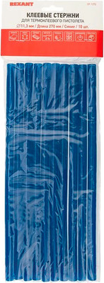 Клеевые стержни Rexant 09-1272 (10шт, синий)