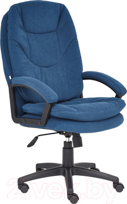 Кресло офисное Tetchair Comfort LT флок (синий)