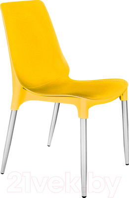 Стул Sheffilton SHT-S75-1 (желтый RAL1021/хром лак)