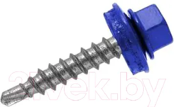 Саморез ЕКТ Кровельный 5.5х19 / B009339 (50шт, RAL 5005, насыщенный синий)