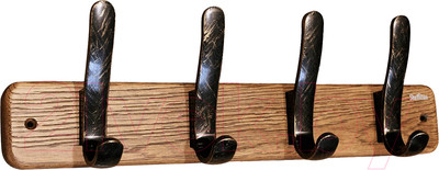 Вешалка для одежды Sheffilton SHT-WH20 (брашированный коричневый/черный золотая патина)