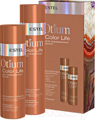 Набор косметики для волос Estel Otium Color Life для окрашенных волос Шампунь+Бальзам (250мл+200мл)