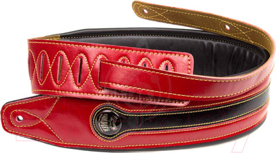 Ремень для гитары Soldier STP-GL-0348 (красный/черный)
