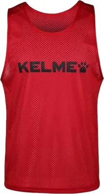 Манишка футбольная Kelme Adult Training Vest / 8051BX1001-611 (L, красный)