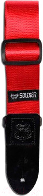 Ремень для гитары Soldier STP11504 (красный)