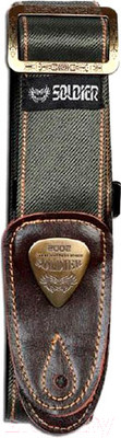Ремень для гитары Soldier STP13101 (серый)