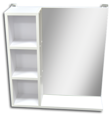 Шкаф с зеркалом для ванной Гамма 08ф8 L