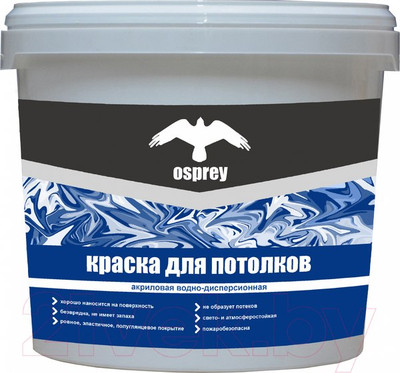 Краска Osprey Интерьерная для потолков ВД-АК-201 (2.8кг, белый)