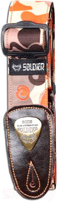 Ремень для гитары Soldier STP13063 (кремовый/оранжевый)