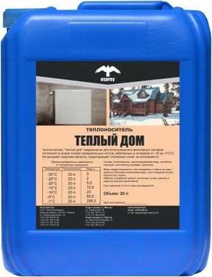 Теплоноситель для систем отопления Osprey Теплый дом-30 (20л)
