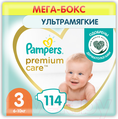 Подгузники детские Pampers Premium Care 3 Midi (114шт)